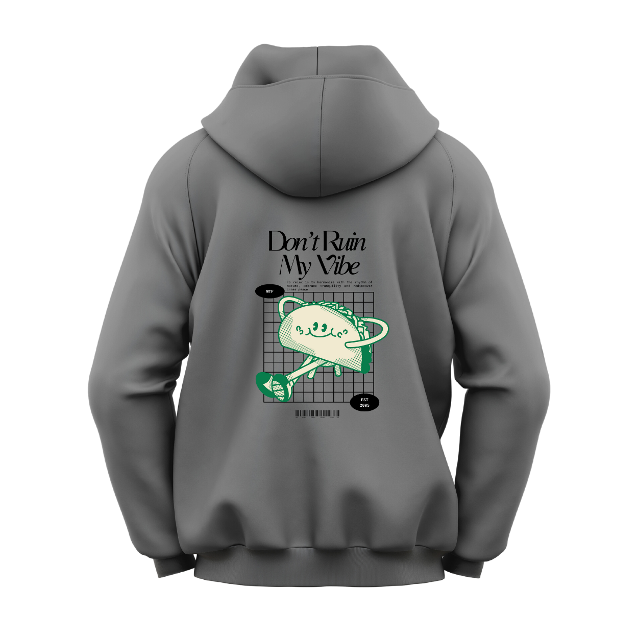 WTF Cartoon Hoodie | Don't Ruin My Vibe - Image 2