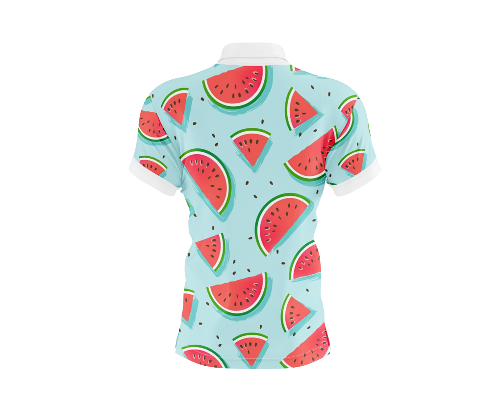 WTF Golf Shirt | Wild Watermelon - Image 2
