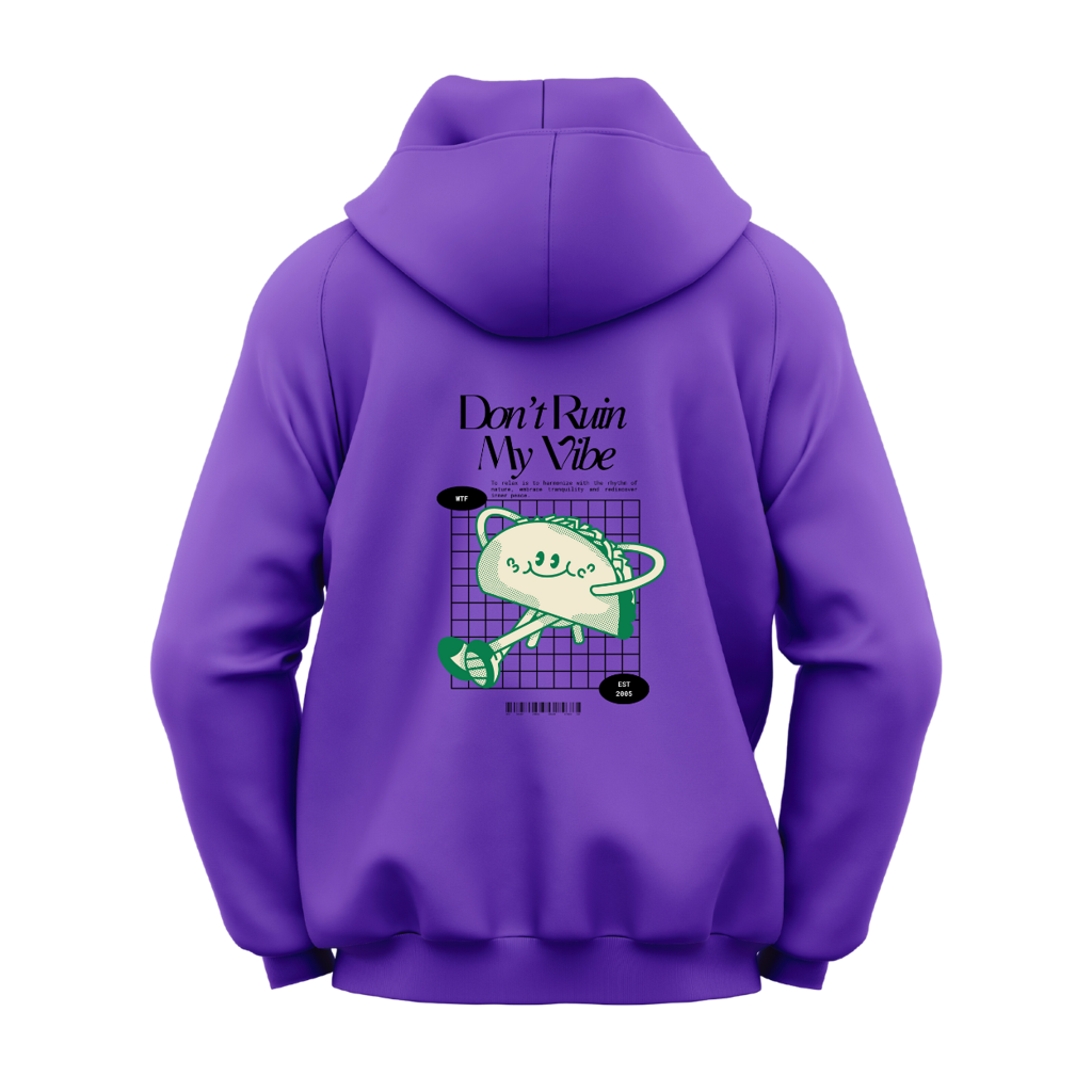 WTF Cartoon Hoodie | Don't Ruin My Vibe - Image 8