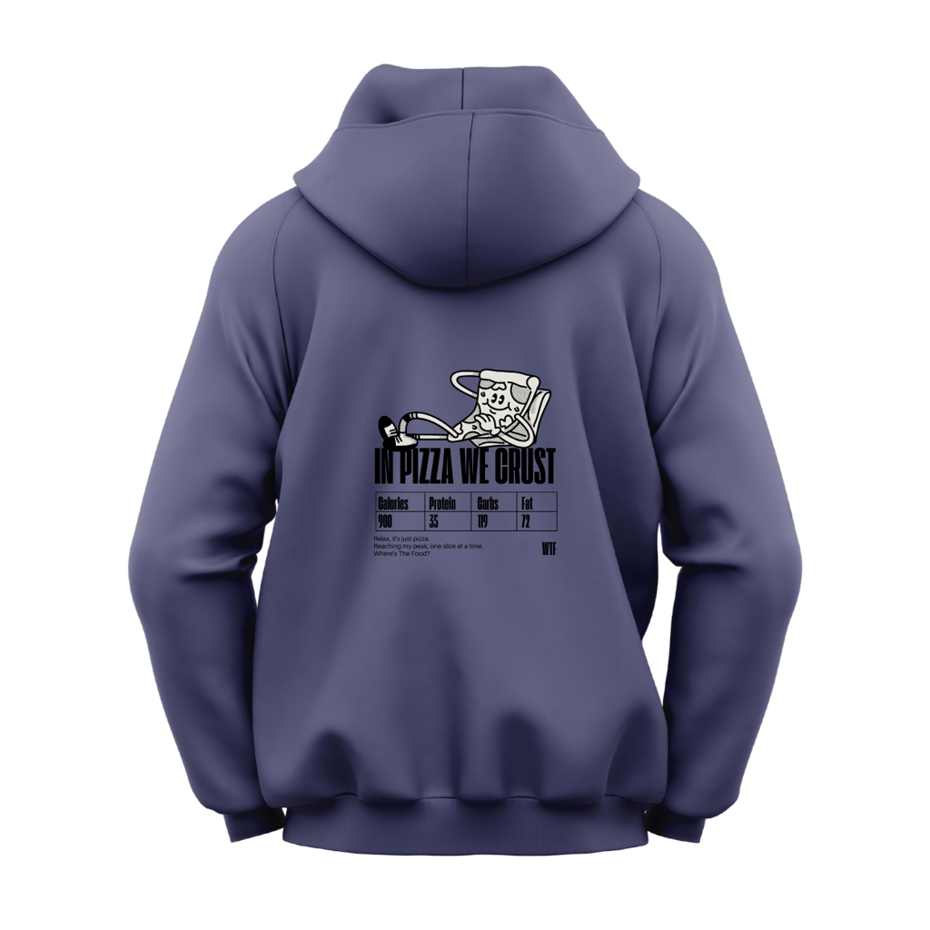 WTF Cartoon Hoodie | In Pizza We Crust - Image 4