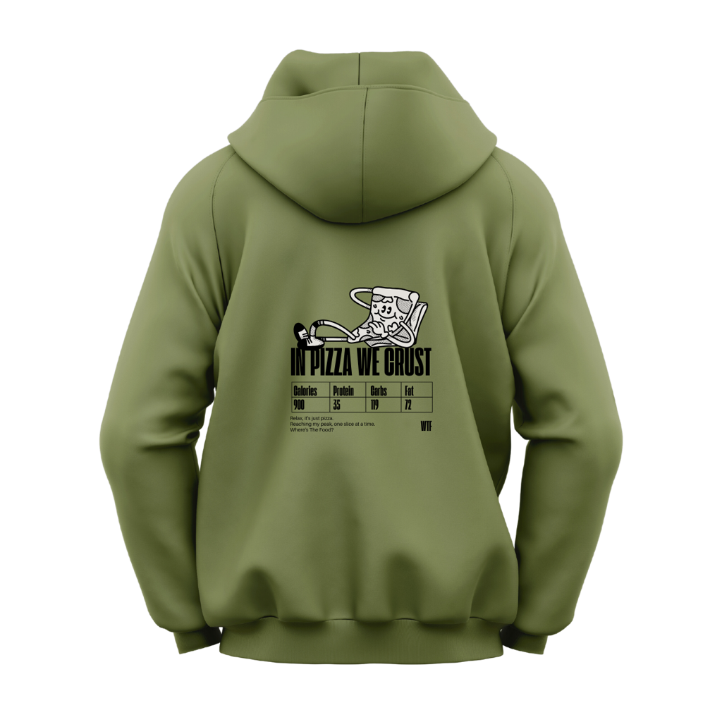 WTF Cartoon Hoodie | In Pizza We Crust - Image 3