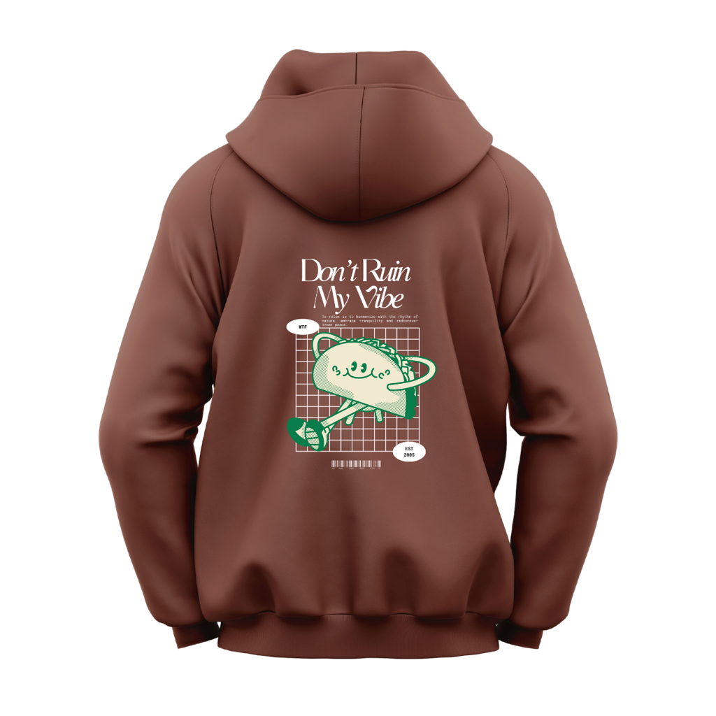 WTF Cartoon Hoodie | Don't Ruin My Vibe - Image 3