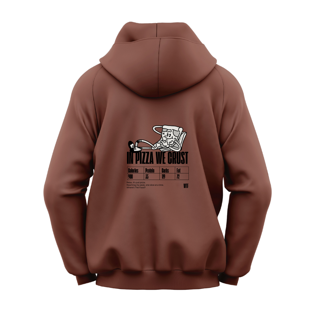 WTF Cartoon Hoodie | In Pizza We Crust - Image 2