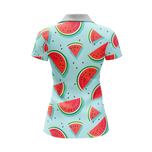 WTF Golf Shirt | Wild Watermelon - Image 3